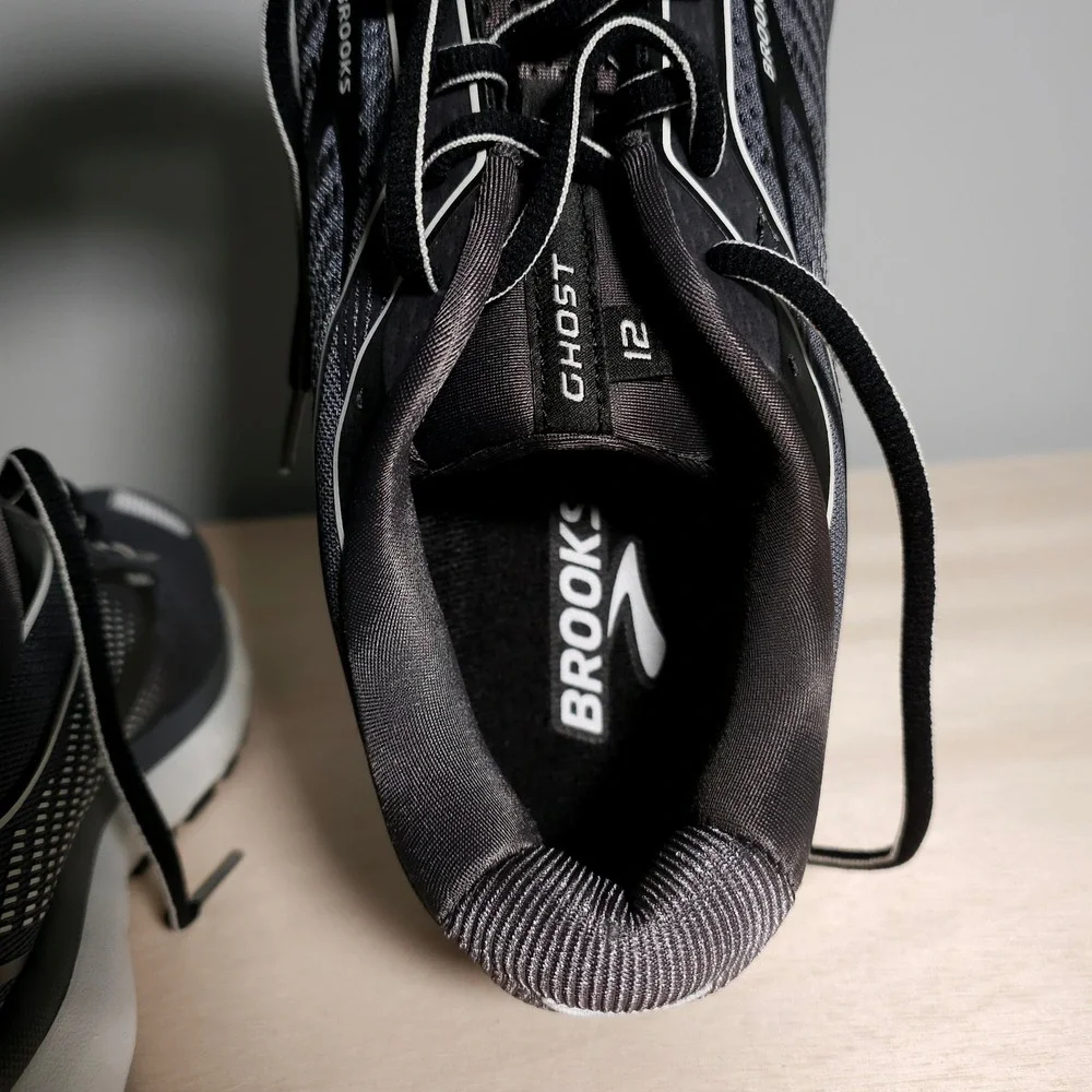 Brooks Ghost 12 Running Shoes Mens 13 Grey Black Neutral Trainers 1103161D075‎